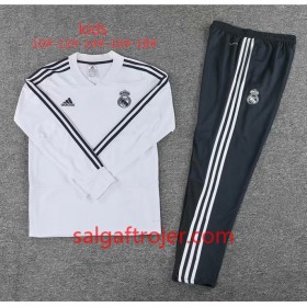 Real Madrid Børn Sweatshirt Dragt Hvid 2018-2019